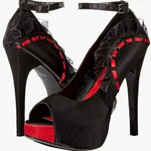 Pleaser Brand, Highest heel, Kissable 61 black/red